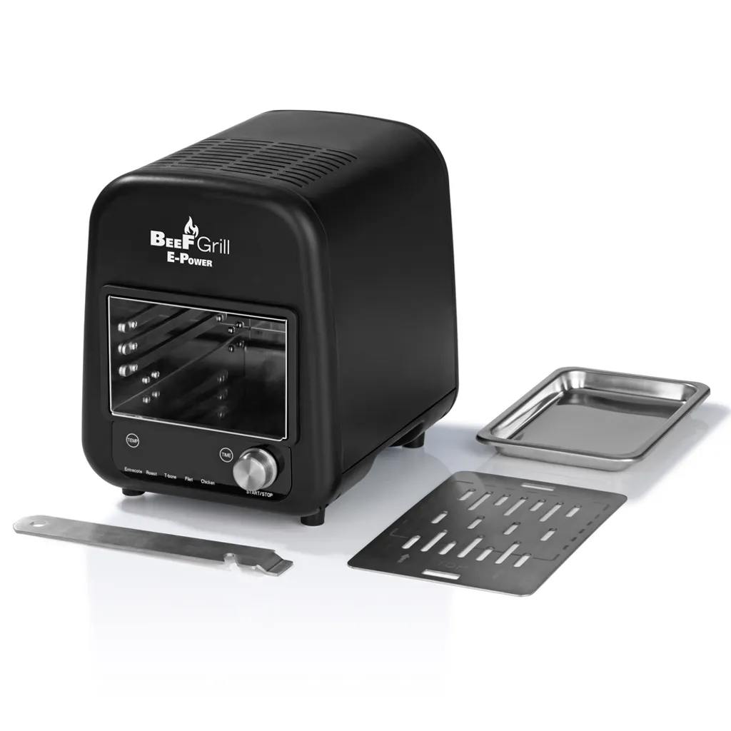 Molino - Hohe Heizleistung Mit 1800W ELEKTRO-Power - Bis 850°C - Beef Grill Oberhitzegrill - Beef Maker Elektrogrill - In/outdoor - Fur Perfekte Steaks 4 Molino - Hohe Heizleistung Mit 1800W ELEKTRO-Power - Bis 850°C - Beef Grill Oberhitzegrill - Beef Maker Elektrogrill - In/outdoor - Fur Perfekte Steaks – Bild 2