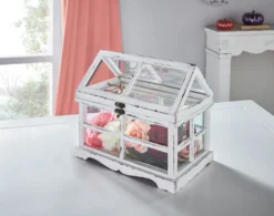 Gewächshaus 'Shabby', Garten Beet Lackiertes Holz Dekoration Gewächshaus -Günstiges Laube Lust Geschäft 1beea9d761c50e0917808a63eaa0884f