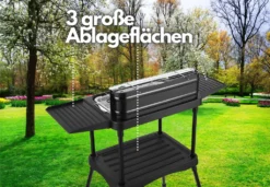 Steinborg 2in1 Standgrill | Elektrischer Grill | 2.000 Watt | Große Ablageflächen -Günstiges Laube Lust Geschäft 1c8faea755a2c0e204475a400d92444a