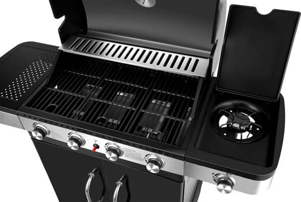 El Fuego Gasgrill / Grillwagen Burlington 4 Brenner +1 Seitenbrenner, Grillfäche 70x42cm 4 El Fuego Gasgrill / Grillwagen Burlington 4 Brenner +1 Seitenbrenner, Grillfäche 70x42cm – Bild 2