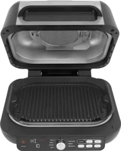 Ninja AG651EU Foodi MAX PRO Grill & Heißluftfritteuse, 7 Zubereitungsfunktionen, 2 Grillplatten, 3,8 L - Silber/Schwarz -Günstiges Laube Lust Geschäft 1cdb2448a1c86173816a693f7959d6bc