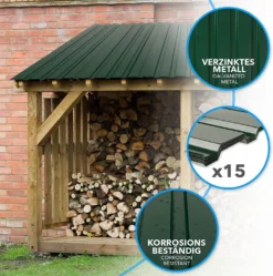 15 Stück Trapezblech 115x45 Cm Profiblech SET Inkl. Schrauben 7,7 M² Wandblech Dachblech Grün -Günstiges Laube Lust Geschäft 1d5c74e8982717a22848f9b05ebfd1df