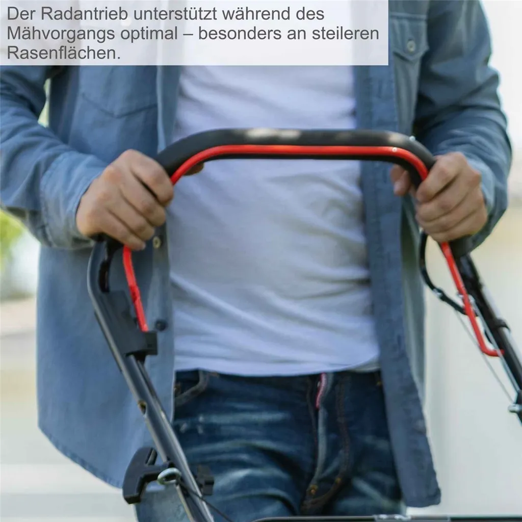 Scheppach MS161-46 Benzin Rasenmäher Benzinmäher 46cm Mäher Mit Radantrieb 6in1 8 Scheppach MS161-46 Benzin Rasenmäher Benzinmäher 46cm Mäher Mit Radantrieb 6in1 – Bild 6