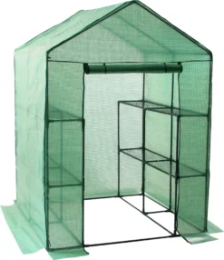 Zelsius Folien Gewächshaus Mit 8 Ablagen, 195x143x143 Cm, Tomatenhaus