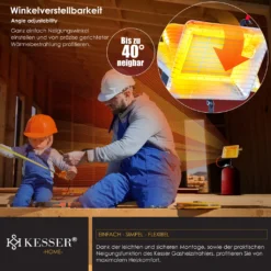 KESSER® Gasheizer Heizstrahler Gas Aufsatz Strahler Inkl. Piezo Zündung Schlauch & Regler Flaschenhalterung Gasheizstrahler Aufsatzheizstrahler Betrieben Mit Propan - Gas Für 5 Kg Oder 11 Kg Flaschen, Farbe:Silber -Günstiges Laube Lust Geschäft 1ea9bdfafb83521e8a3b816b31e49df4