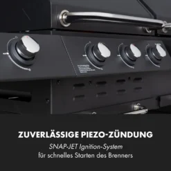 Klarstein Gasgrill Mit Smoker, Gasgrill Mit 4 Brenner, 13,5kW Edelstahl-Gasgrill, BBQ Gasgrill Für Balkon & Garten, Grill Für Gas & Kohle, Gasgrills Mit 4 Brenner & Thermometer -Günstiges Laube Lust Geschäft 1efb62b4de6dc8cf41ebace35fab0257