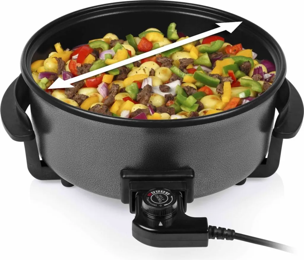 Tristar Multifunktionspfanne XL 1500 W 5 L Schwarz 3 Tristar Multifunktionspfanne XL 1500 W 5 L Schwarz