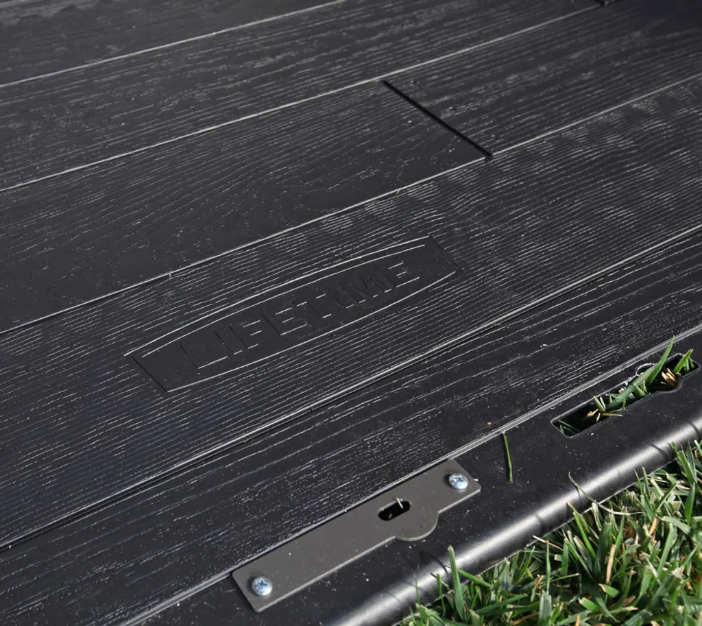 Lifetime Kunststoff Gerätehaus Jubiläumshaus Grau 244x305x244 Cm 6 Lifetime Kunststoff Gerätehaus Jubiläumshaus Grau 244x305x244 Cm – Bild 4