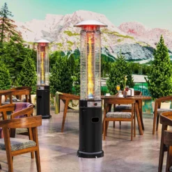 FINA | Gasheizstrahler | 1,8m | Schwarz | 11kW | Heizpilz, Terrassenheizstrahler, Terrassenheizer, Heizstrahler Gas -Günstiges Laube Lust Geschäft 219e73d0b0d649f817bdbb07f3bb85c7