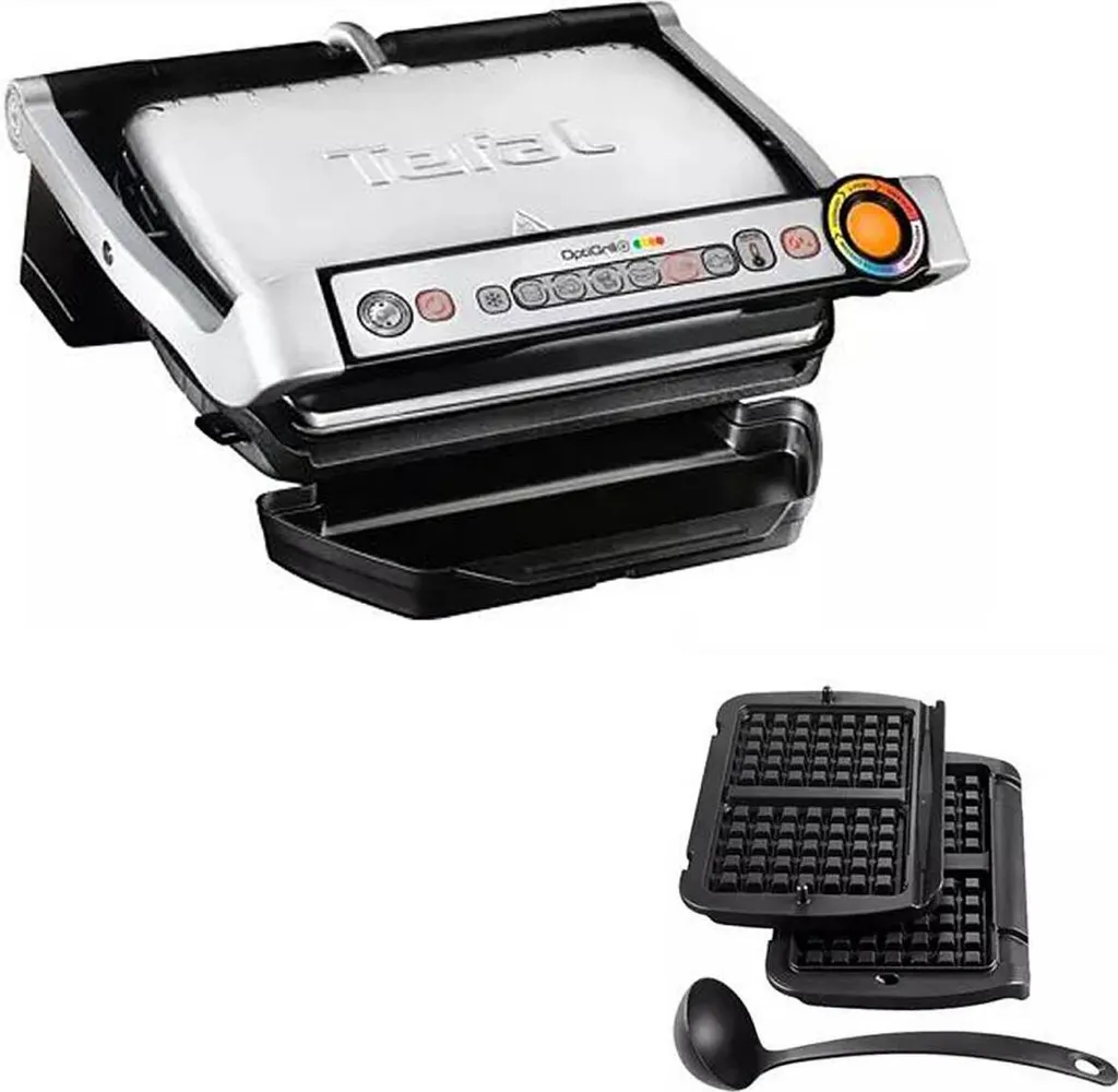 Tefal OptiGrill+ G716D12, Mit Waffeleisenplatten, Kontaktgrill 8 Tefal OptiGrill+ G716D12, Mit Waffeleisenplatten, Kontaktgrill – Bild 6
