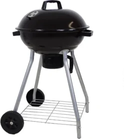 BBQ Collection Holzkohlegrill, Kugelgrill Rundgrill Ø 45 X 83 Cm Mit Deckel, Stabiler Standgrill Auf Rädern Mit Abnehmbarem Aschekasten & Ablagegitter, Schwarz -Günstiges Laube Lust Geschäft 22c52ee673d3e10c961849745c543b0e