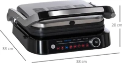 HOMCOM Kontaktgrill 95° Aufklappbar Optigrill Intelligente Zeitkontrolle Multi-Funktionen 2100 W Tischgrill 8 Modi 220-240V/50Hz Alu+Stahl Silber+Schwarz 38 X 33 X 20 Cm 13 HOMCOM Kontaktgrill 95° Aufklappbar Optigrill Intelligente Zeitkontrolle Multi-Funktionen 2100 W Tischgrill 8 Modi 220-240V/50Hz Alu+Stahl Silber+Schwarz 38 X 33 X 20 Cm -Günstiges Laube Lust Geschäft 2335ef2511aabbb9bf3bdb4c73596de5