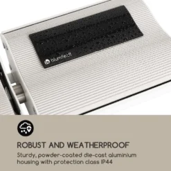 Blumfeldt Cosmic Beam Plus Terrassenheizstrahler Infrarot-Heizstrahler Elektroheizung , Dunkelstrahler , IR Comfort Heat , 2400 W , Thermostat: 5 - 45 °C , IP44 , Timer , Decken- Oder Wandinstallation , Fernbedienung , Aluminiumgehäuse , Weiß 16 Blumfeldt Cosmic Beam Plus Terrassenheizstrahler Infrarot-Heizstrahler Elektroheizung , Dunkelstrahler , IR Comfort Heat , 2400 W , Thermostat: 5 - 45 °C , IP44 , Timer , Decken- Oder Wandinstallation , Fernbedienung , Aluminiumgehäuse , Weiß -Günstiges Laube Lust Geschäft 2359d558c9e40b8267bcf87f475a722d