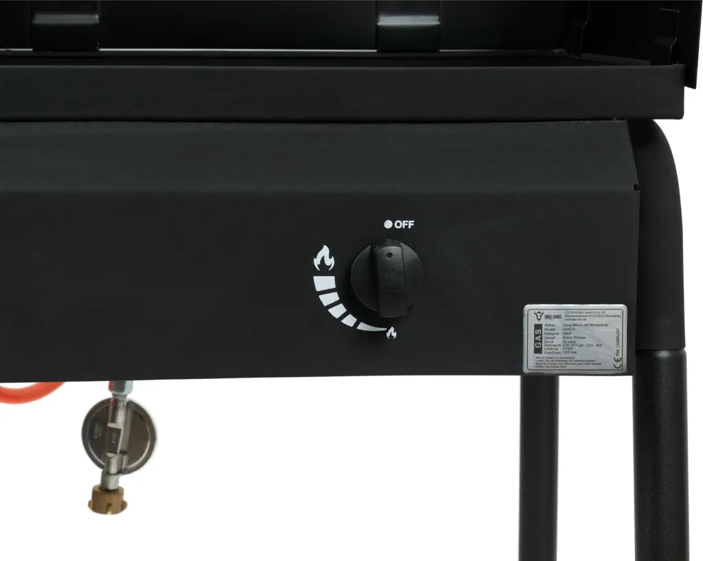 BBQ-Toro Gas Grilltisch Mit Windschutz | Gusseisen Gaskocher 2 Brenner | 12 KW 8 BBQ-Toro Gas Grilltisch Mit Windschutz | Gusseisen Gaskocher 2 Brenner | 12 KW – Bild 6