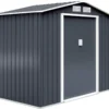 GOPLUS Gerätehaus 213x127x185cm, Geraetehaus Metall, Schuppen Gartenhaus Geraeteschuppen Inkl. Metallfundament Aus Stahl, Grau 1 GOPLUS Gerätehaus 213x127x185cm, Geraetehaus Metall, Schuppen Gartenhaus Geraeteschuppen Inkl. Metallfundament Aus Stahl, Grau -Günstiges Laube Lust Geschäft 2434ab62676fe0dd99183b81036739bd