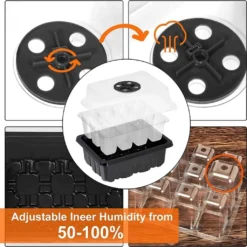 Zimmergewächshaus Anzuchtkasten Mit Pflanzenlampe,5 Stück Mini Gewächshaus Anzucht Set, Verdicken Gewächshaus Klein Mit Erhöht Deckel(schwarz) -Günstiges Laube Lust Geschäft 243aacf3a2396fdabe6e4f0f7632449c