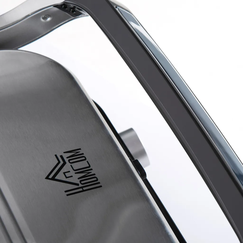 HOMCOM Kontaktgrill 95° Aufklappbar Optigrill Intelligente Zeitkontrolle Multi-Funktionen 2100 W Tischgrill 8 Modi 220-240V/50Hz Alu+Stahl Silber+Schwarz 38 X 33 X 20 Cm 10 HOMCOM Kontaktgrill 95° Aufklappbar Optigrill Intelligente Zeitkontrolle Multi-Funktionen 2100 W Tischgrill 8 Modi 220-240V/50Hz Alu+Stahl Silber+Schwarz 38 X 33 X 20 Cm – Bild 8