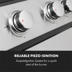 Klarstein Gasgrill Mit Großer Grillfläche, Gasgrill 1 Seitenbrenner & 4 Brenner, 17,1kW Edelstahl-Gasgrill, BBQ Gasgrill Für Balkon & Garten, Grill Für Propan, Gasgrills Mit 5 Brenner & Thermometer -Günstiges Laube Lust Geschäft 254ea3e4a29dcb1a7388934df28168cf