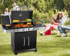 El Fuego Gasgrill / Grillwagen Burlington 4 Brenner +1 Seitenbrenner, Grillfäche 70x42cm 30 El Fuego Gasgrill / Grillwagen Burlington 4 Brenner +1 Seitenbrenner, Grillfäche 70x42cm -Günstiges Laube Lust Geschäft 25ecb56c9bb72549578bce492617692f