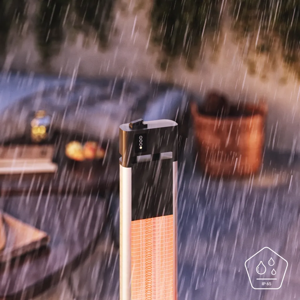 SUNTEC Infrarot-Heizstrahler Mit Fernbedienung | Heat Patio 2000 Carbon Wärmestrahler Für Terrasse | Outdoor Terrassenheizer Für Balkon, Garten Max. 2000 Watt Infrarotstrahler Strahlwasser-Schutz 9 SUNTEC Infrarot-Heizstrahler Mit Fernbedienung | Heat Patio 2000 Carbon Wärmestrahler Für Terrasse | Outdoor Terrassenheizer Für Balkon, Garten Max. 2000 Watt Infrarotstrahler Strahlwasser-Schutz – Bild 7