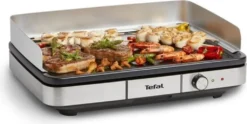 Tefal Maxi Plancha CB690D - Tischgrill - Schwarz/silber -Günstiges Laube Lust Geschäft 2694bcc69719d4bf06bde753e9046e03