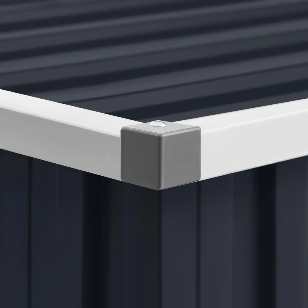 VidaXL Gerätehaus Anthrazit 195x198x159 Cm Verzinkter Stahl 5 VidaXL Gerätehaus Anthrazit 195x198x159 Cm Verzinkter Stahl – Bild 3