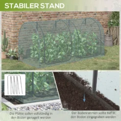 Outsunny 2,49 X 1,2 M Mini Gewächshaus, Pflanzenschutzzelt Mit Tür, Winddcihtes Tomatenhaus, Treibhaus Mit Stahlrahmen, HDPE-Netz Für Garten, Balkon, Dunkelgrün 17 Outsunny 2,49 X 1,2 M Mini Gewächshaus, Pflanzenschutzzelt Mit Tür, Winddcihtes Tomatenhaus, Treibhaus Mit Stahlrahmen, HDPE-Netz Für Garten, Balkon, Dunkelgrün -Günstiges Laube Lust Geschäft 281c5c592e74cffd74b8a97ab266a480