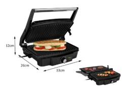 Tristar Kontaktgrill 1500 W 27,8 X 17 Cm Schwarz -Günstiges Laube Lust Geschäft 28cc25e94fb167413f4d5e1fcb95119d