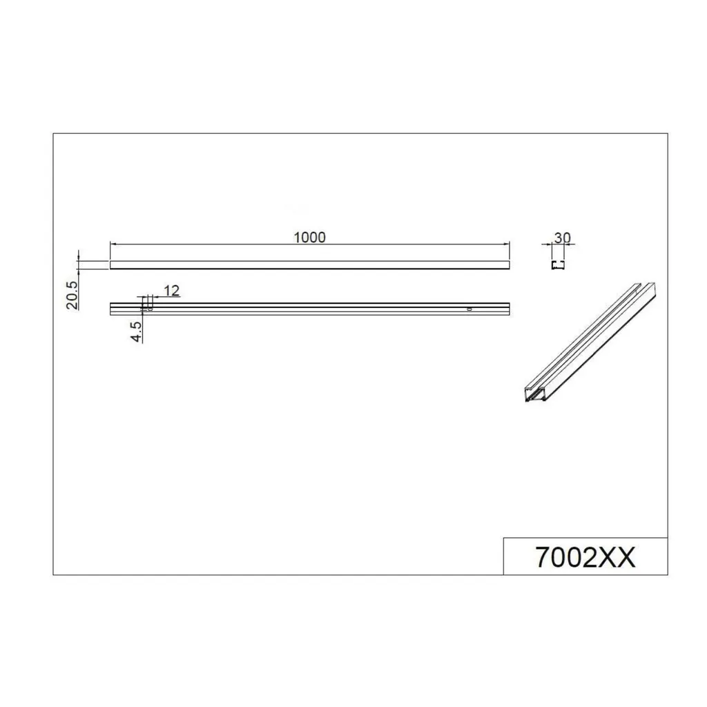 Trio Leuchten Schiene DUOline 100 Cm Schwarz Matt 4 Trio Leuchten Schiene DUOline 100 Cm Schwarz Matt – Bild 2