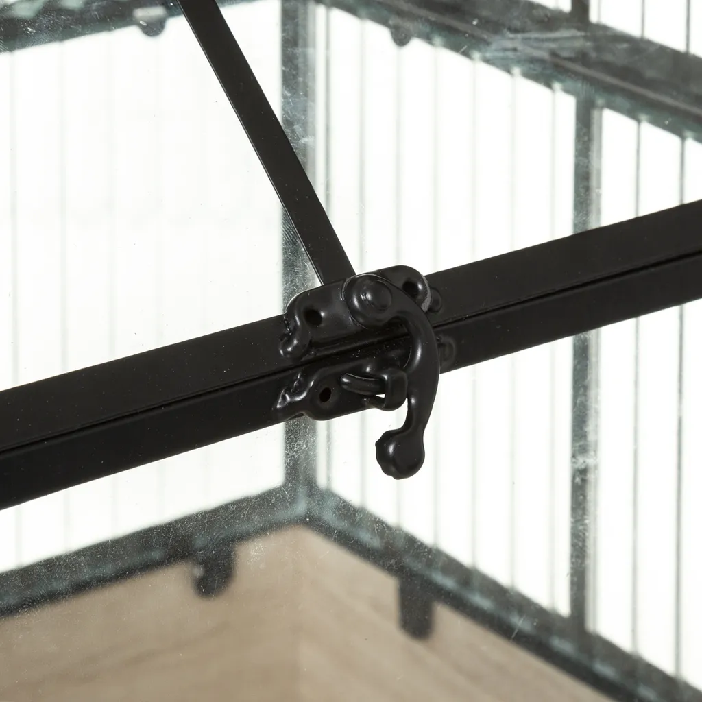 Gewächshaus "House" - Holz Und Glas - Transparent - 26x30 -5 Cm - Atmosphera Créateur D'intérieur 5 Gewächshaus "House" - Holz Und Glas - Transparent - 26x30 -5 Cm - Atmosphera Créateur D'intérieur – Bild 3