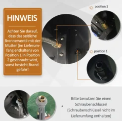 Outsunny Gasgrill BBQ Grillwagen Mit 6 Brennern 1 Seitenbrenner Schrank Multifunktion Metall Schwarz 135 X 50 X 100 Cm 12 Outsunny Gasgrill BBQ Grillwagen Mit 6 Brennern 1 Seitenbrenner Schrank Multifunktion Metall Schwarz 135 X 50 X 100 Cm -Günstiges Laube Lust Geschäft 2a3397f99be24f06b5cad3e73a9ee7cb