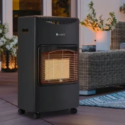 Juskys Keramik Gasheizung GS42US 4200 Watt Mit 3 Heizstufen, Druckregler & Schlauch - Mobil, Effizient & Energiesparend - Gasheizer Gasheizofen Gasheizgerät Heizstrahler -Günstiges Laube Lust Geschäft 2a862a480157f1a7115595c42eaa053f