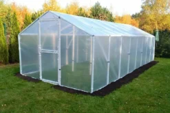 Gewächshaus 6m X 3m Treibhaus Folientunnel Tomatenhaus Foliengewächshaus 18m22 Türen, Sturm-test, 18m2 EU