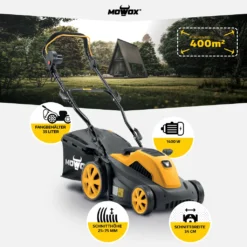MOWOX Elektrorasenmäher EM 3414 P, 1400 W -Günstiges Laube Lust Geschäft 2b0ee2a89d9d13e288bb332347fc8f3b