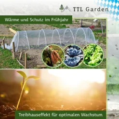 TTL Garden Beettunnel Quick&easy Mit PE Folie 300x45x30 Cm - Tunnel, Beet, Abdeckung, Frühbeet -Günstiges Laube Lust Geschäft 2ba001b42e5f42c589ba20a2fddbb236