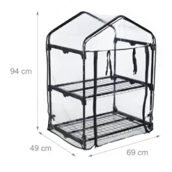 Relaxdays Gewächshaus Für Balkon Mit 2 Ebenen -Günstiges Laube Lust Geschäft 2e084f988bc2c04d93d610bae48c33e4