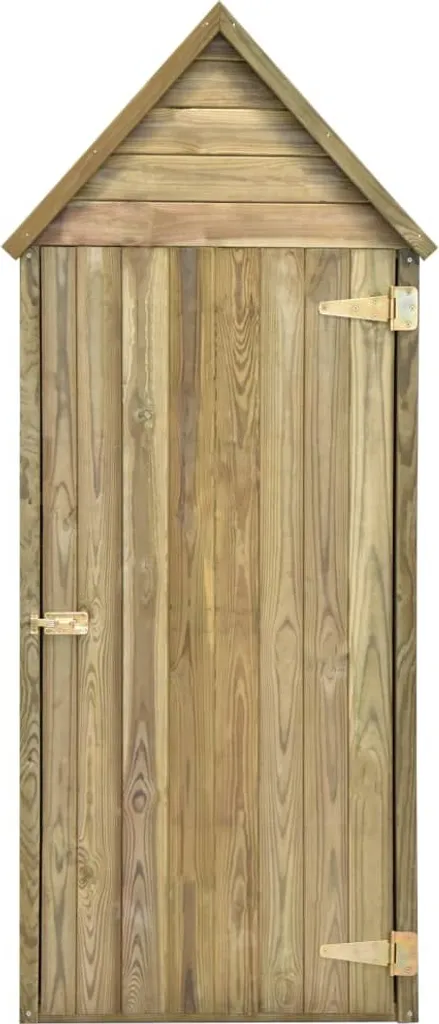 VidaXL Garten-Geräteschuppen Mit Tür 77x28x178 Cm Kiefer Imprägniert 6 VidaXL Garten-Geräteschuppen Mit Tür 77x28x178 Cm Kiefer Imprägniert – Bild 4