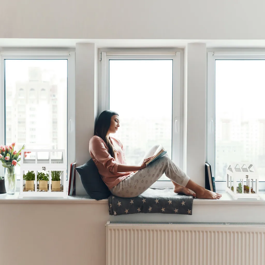 Relaxdays Mini Gewächshaus 2er Set Indoor 8 Relaxdays Mini Gewächshaus 2er Set Indoor – Bild 6