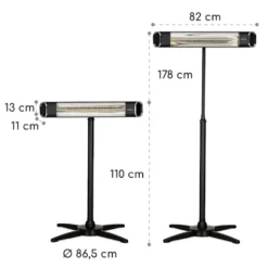 Blumfeldt Dark Wave Infrarotstrahler, Heizstrahler Terrasse, MinimalGlare Heating Tube: Goldbeschichtete Carbonröhre, 9 Heizstufen, Timer, IP65, LED-Display, Deckenheizstrahler Mit 2000 W 22 Blumfeldt Dark Wave Infrarotstrahler, Heizstrahler Terrasse, MinimalGlare Heating Tube: Goldbeschichtete Carbonröhre, 9 Heizstufen, Timer, IP65, LED-Display, Deckenheizstrahler Mit 2000 W -Günstiges Laube Lust Geschäft 308bc660a0e0c82e2ff1469ccac0b060