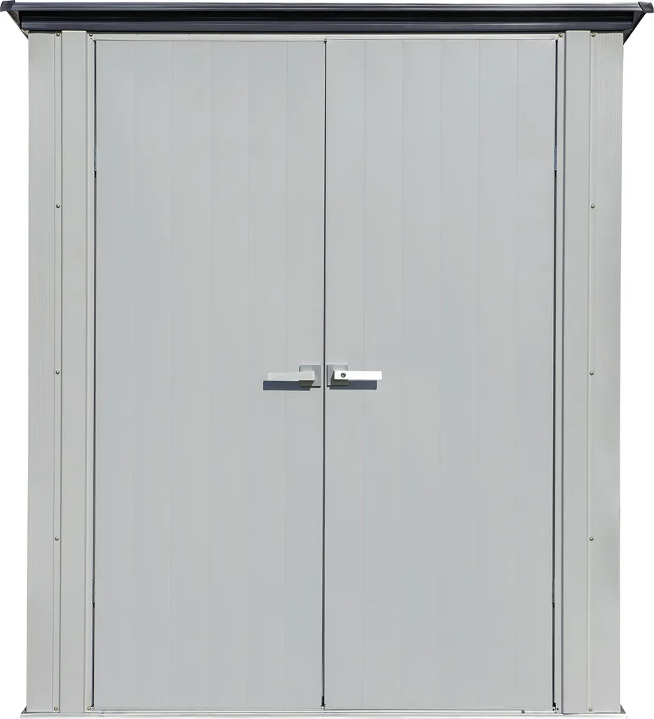 Spacemaker Metall Geräteschrank "5 X 3", Gartenaufbewahrung Lichtgrau 1,4 M² 4 Spacemaker Metall Geräteschrank "5 X 3", Gartenaufbewahrung Lichtgrau 1,4 M² – Bild 2