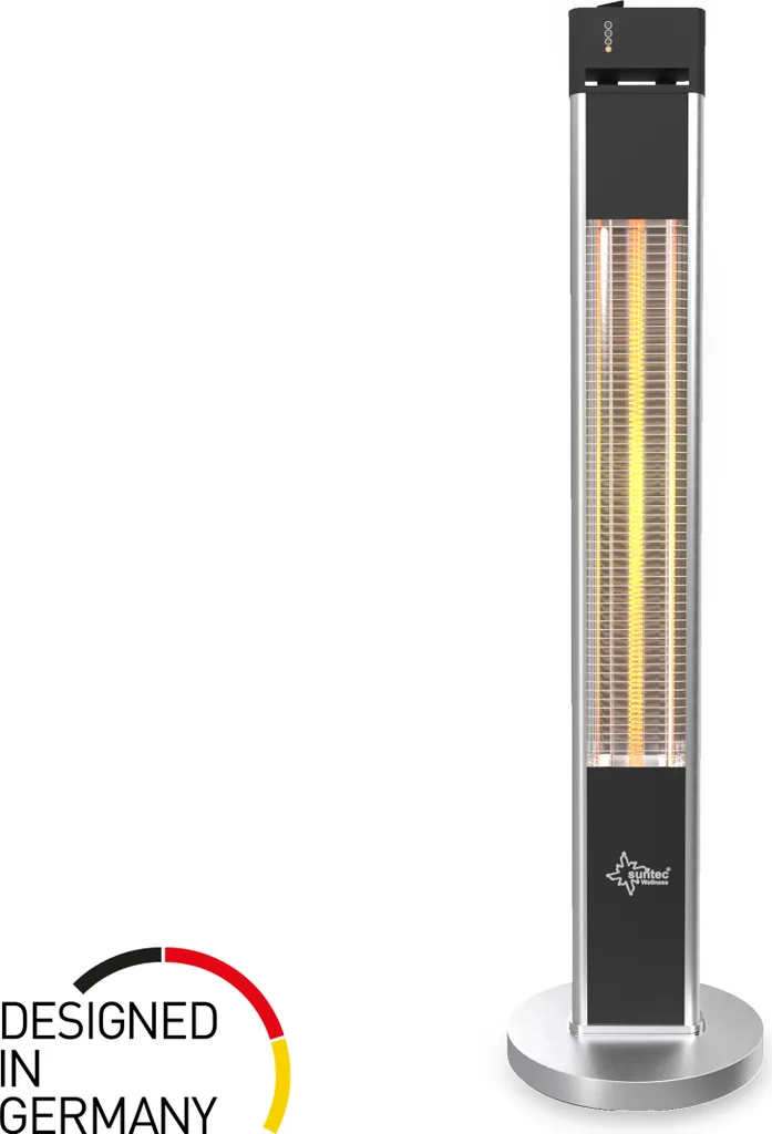 SUNTEC Infrarot-Heizstrahler Mit Fernbedienung | Heat Patio 2000 Carbon Wärmestrahler Für Terrasse | Outdoor Terrassenheizer Für Balkon, Garten Max. 2000 Watt Infrarotstrahler Strahlwasser-Schutz 4 SUNTEC Infrarot-Heizstrahler Mit Fernbedienung | Heat Patio 2000 Carbon Wärmestrahler Für Terrasse | Outdoor Terrassenheizer Für Balkon, Garten Max. 2000 Watt Infrarotstrahler Strahlwasser-Schutz – Bild 2