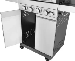 El Fuego Edelstahl Gasgrill Sunset Beach 4+1 Brenner, Grillrost U Grillplatte Gusseisern, Linkes Seitenteil Abklappbar -Günstiges Laube Lust Geschäft 31c1231e0274770e7d03b48b118eb49d