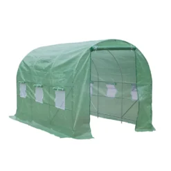 Outsunny Foliengewächshaus Tomatengewächshaus Treibhaus Folientunnel Frühbeet Mit Fenster Grün 350 X 200 X 200 Cm -Günstiges Laube Lust Geschäft 31c54076eaa1d8a3e5a6750c1bdf97e3