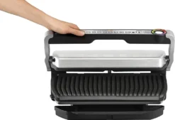 Tefal GC724D Optigrill Contactgrill 2000W Metallic XXL Mit Platte -Günstiges Laube Lust Geschäft 321a29faf8d8010bbd2b2b13b918011a