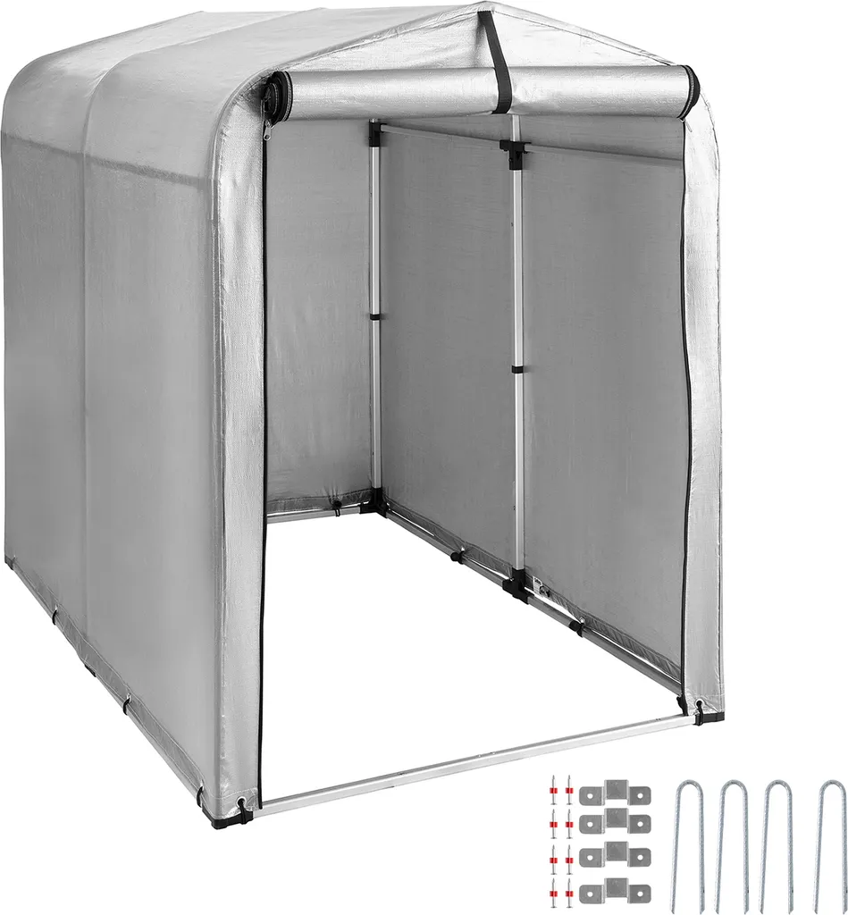 SoBuy KLS11 Gerätehaus Folienzelt Gartenschuppen Fahrradgarage Lagerzelt Aufbewahrungsgarage BHT Ca: 120x163x176cm 10 SoBuy KLS11 Gerätehaus Folienzelt Gartenschuppen Fahrradgarage Lagerzelt Aufbewahrungsgarage BHT Ca: 120x163x176cm – Bild 8