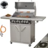 Vaiko Chef 4 Gasgrill Echte Edelstahl Konstruktion Grillstation Grillwagen 4+1 -Günstiges Laube Lust Geschäft 32bd220566ff56c7f5be2c911080986e