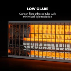 Klarstein Smartwave Infrarot-Heizstrahler Terrassenheizstrahler , IR ComfortHeat , Carbonfaserröhre , 2400 Watt , Thermostat , Appsteuerung , OpenWindow Detection , Indoor & Outdoor , IP65 , Wand- Oder Deckenmontage , Aluminiumgehäuse , Fernbedienung , Weiß -Günstiges Laube Lust Geschäft 32d606ce7c36a68fb688b3466d9cc970