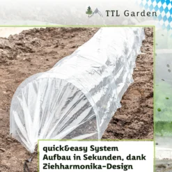TTL Garden Beettunnel Quick&easy Mit PE Folie 300x45x30 Cm - Tunnel, Beet, Abdeckung, Frühbeet -Günstiges Laube Lust Geschäft 33a901abd3381764f953c30fbd238015