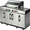 Gasgrill Enders Kansas II Pro 4 SIK Profi Turbo 153 X 64 X 118 Cm 4 Brenner + Rückbrenner + Seitenbrenner Silber Inkl. Deckelthermometer, Fettauffangschale, Grillrost, Hochleistungshitzezone, Warmhalterost, Seitenablage Grillrost -Günstiges Laube Lust Geschäft 340fad7b183b07786f4f5d03ffba789f