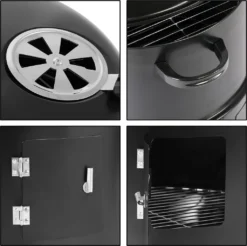 Deuba 3in1 Smoker Inkl. Thermometer Leichter Transport Räucherofen Holzkohlegrill BBQ Rundgrill Räuchertonne -Günstiges Laube Lust Geschäft 343c965db97836e5c3d93beddd3ffd2b